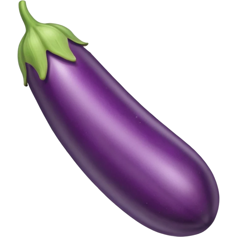 Long Eggplant with milk coming out of the stem emoji