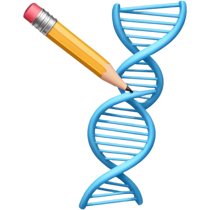 exam paper with a DNA symbol and pencil emoji