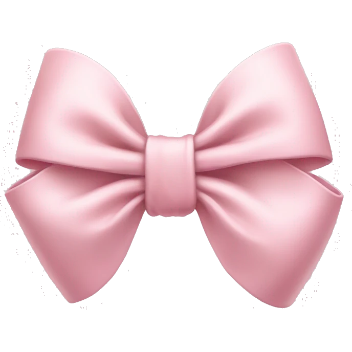 Pale Pink bow emoji