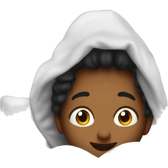 Cozy in bed  emoji