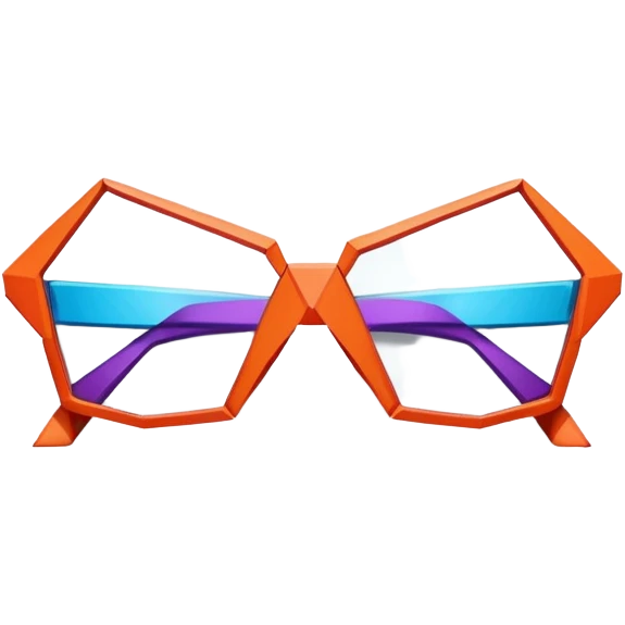 Origami glasses  emoji