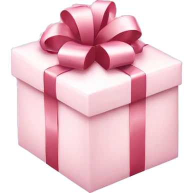 Light pink Christmas gifts under a white Christmas tree  emoji