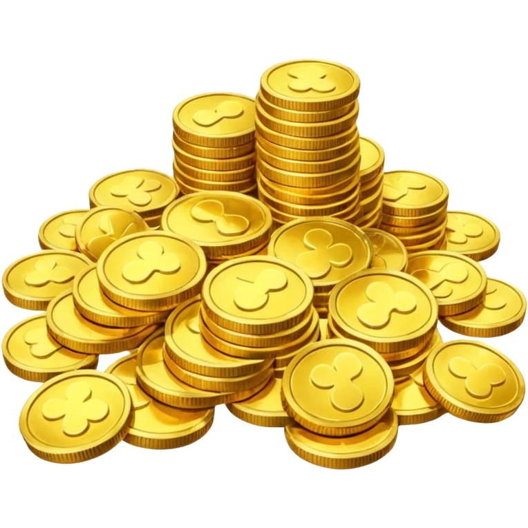 Dragon Hoard pile of gold without the dragon  emoji