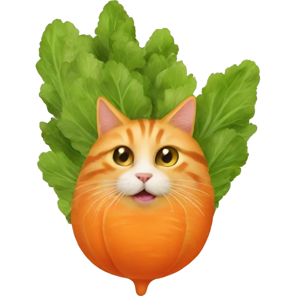 Carrot cat emoji