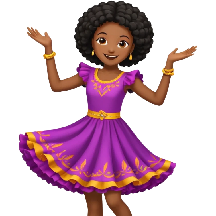 black girl dancing emoji