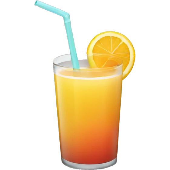 Beach with juice  emoji