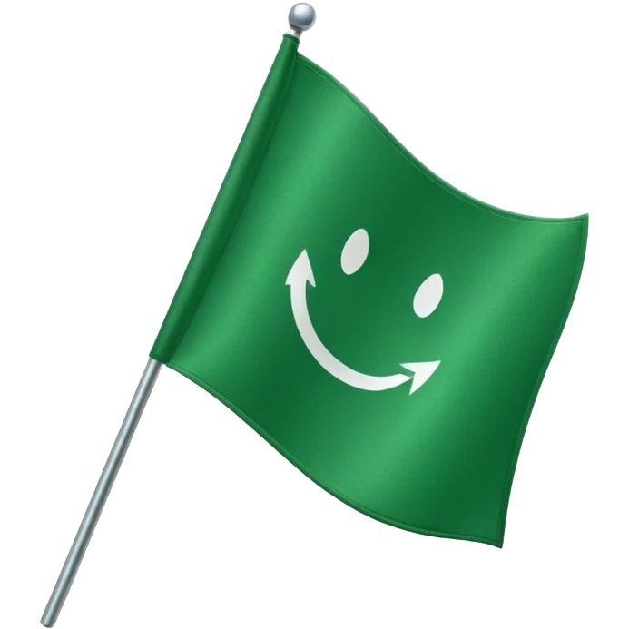 make a green flag emoji emoji
