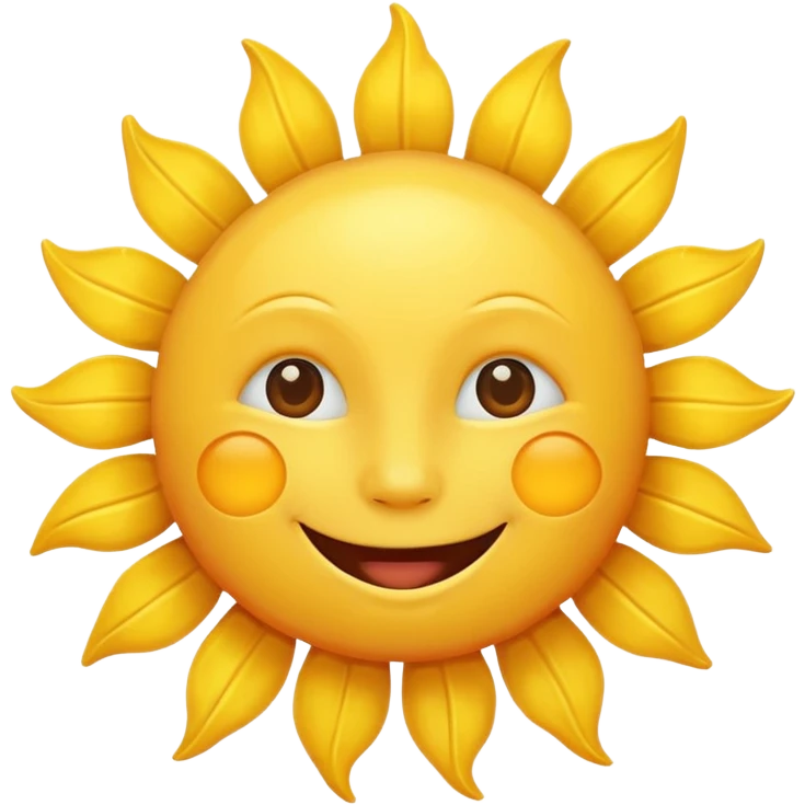 smiling sun emoji emoji