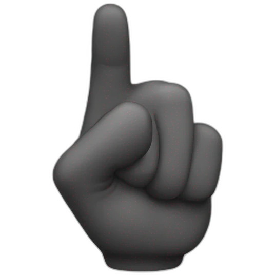 pointing finger emoji