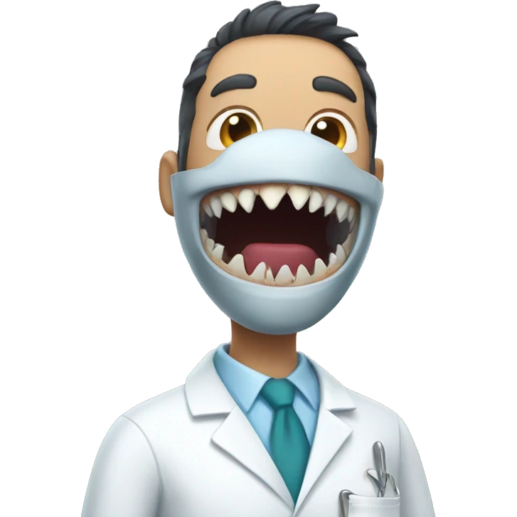 Shark dentist emoji