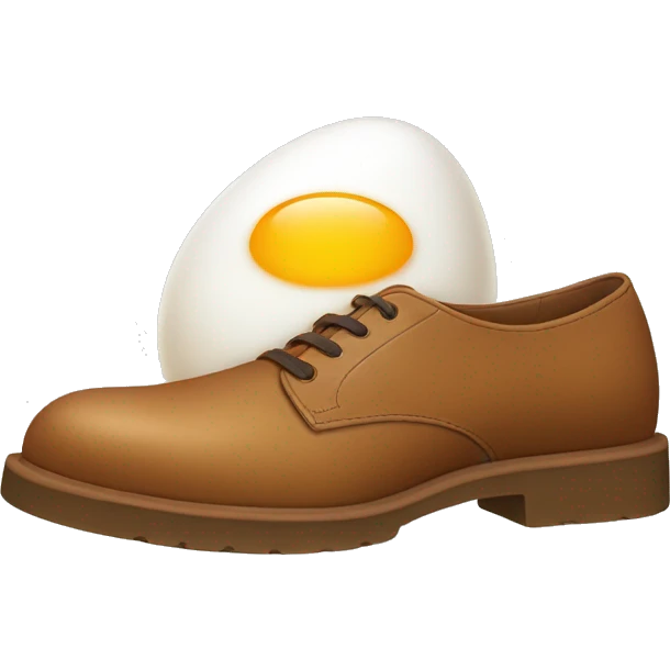 An egg wearing Tod’s shoes  emoji