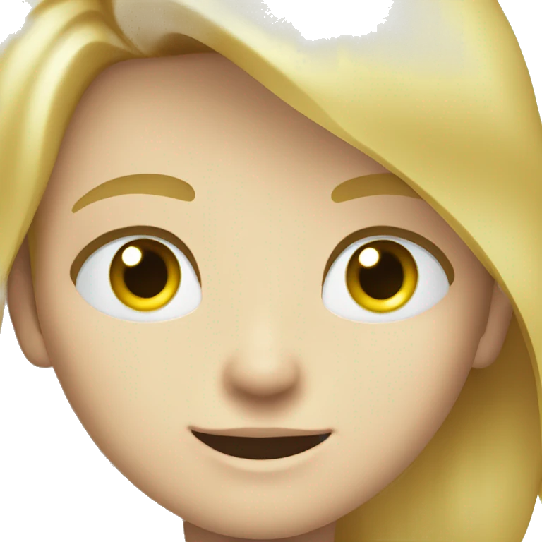 blonde hair blue eyes boy with a yellow shirt emoji