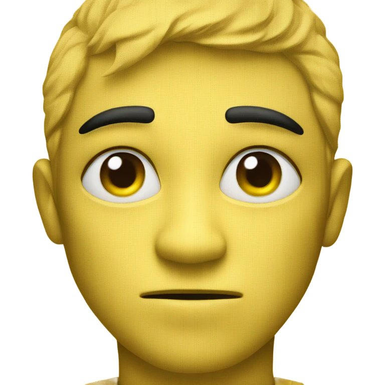 Yellow person side eye emoji