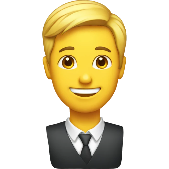 Savvy head smiling emoji