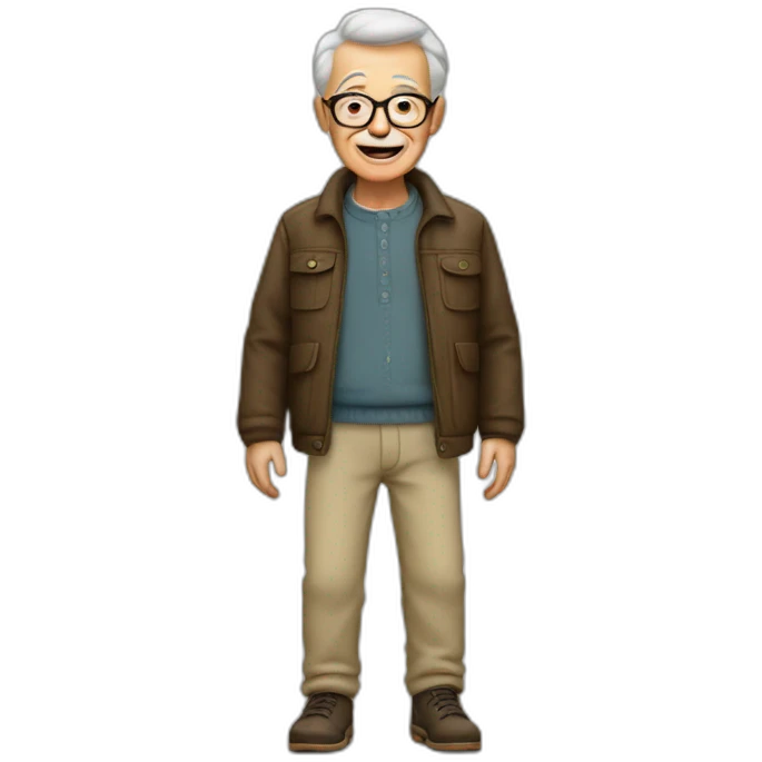 grandfather in trousers emoji