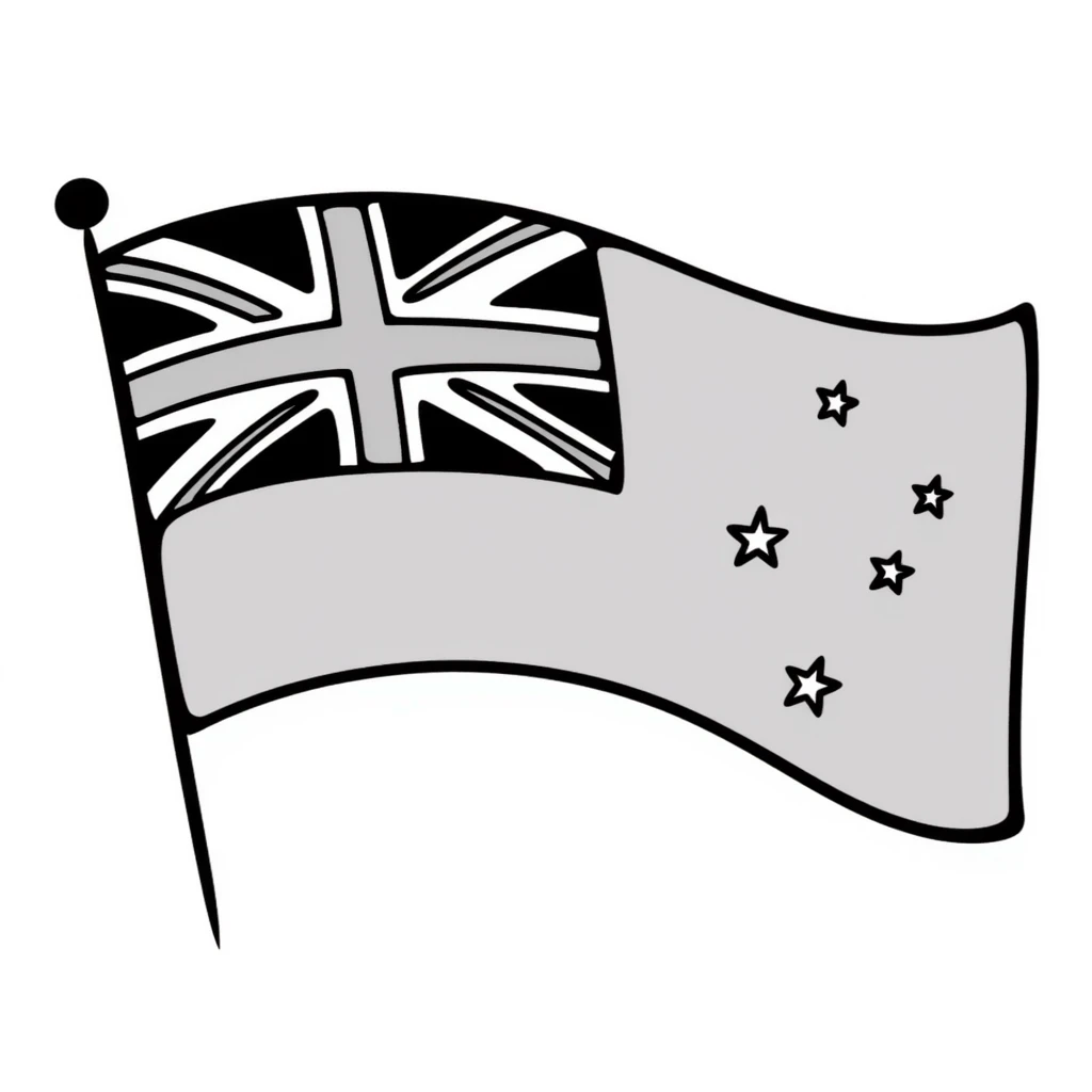 flag with yellow background, British Union Jack in the top left corner, small yellow stars on the Union Jack emoji