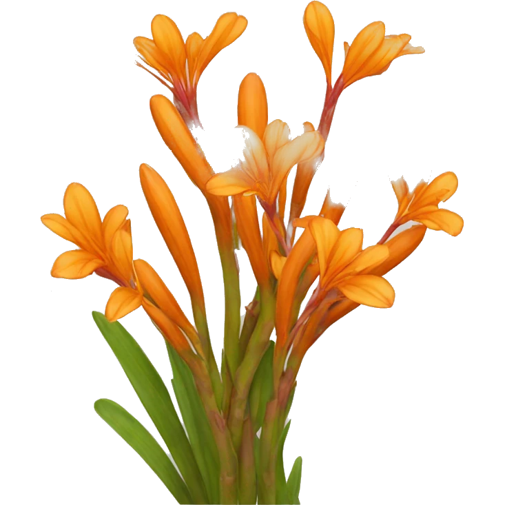 A  vibrant Butea monosperma in transparent background  emoji