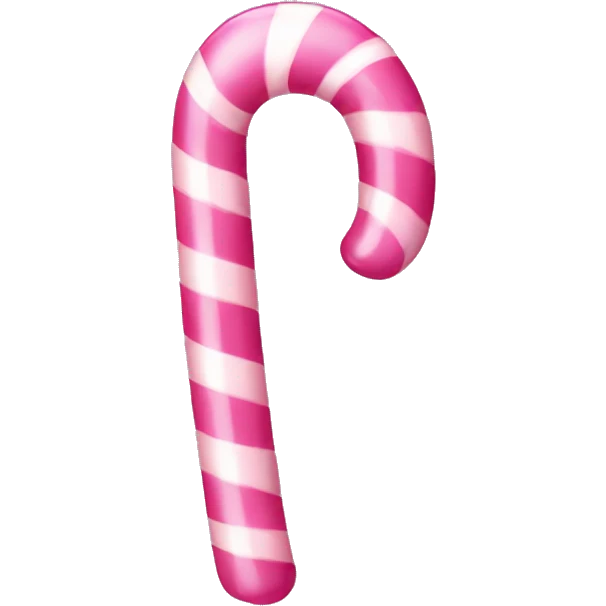 Pink candy cane emoji