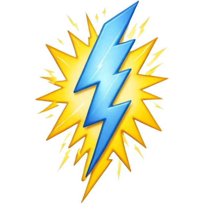 Lightning flashes emoji