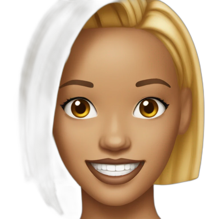 Robyn Rihanna Fenty smilling emoji