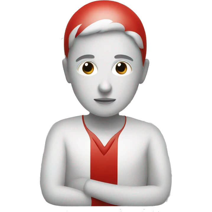 facing Red and white calendar icon emoji