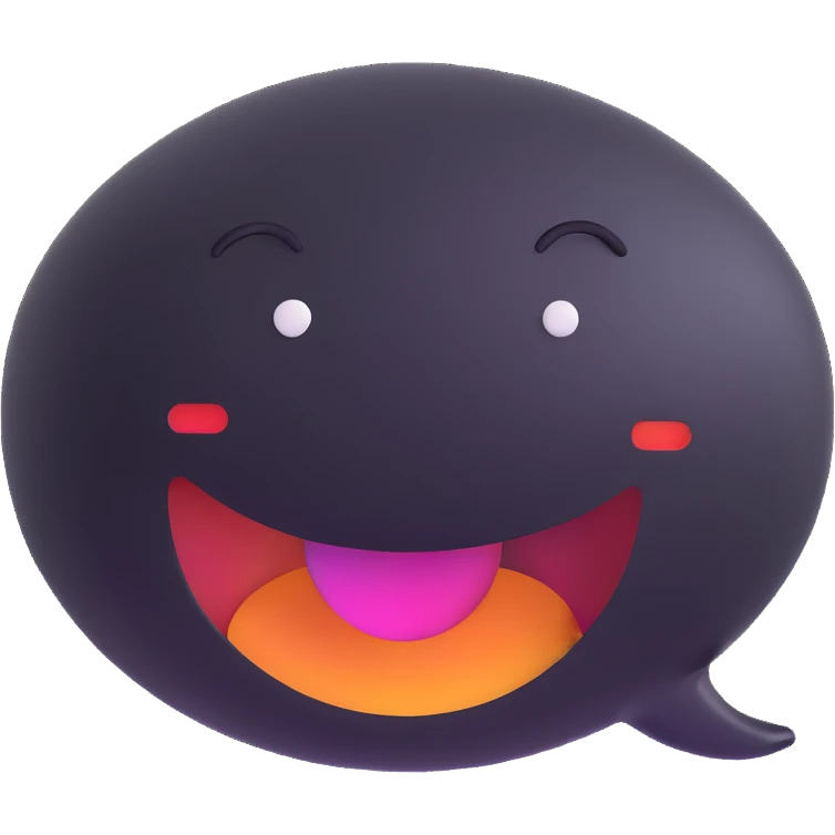 conversation bubble with a happy face emoji