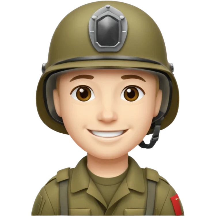 военный улыбкается emoji