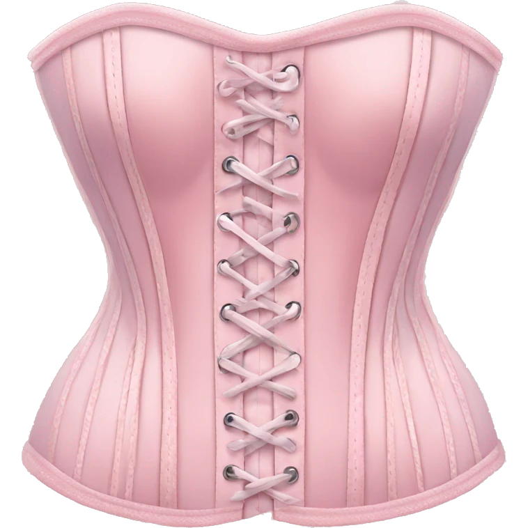 Pastel pink corset  emoji