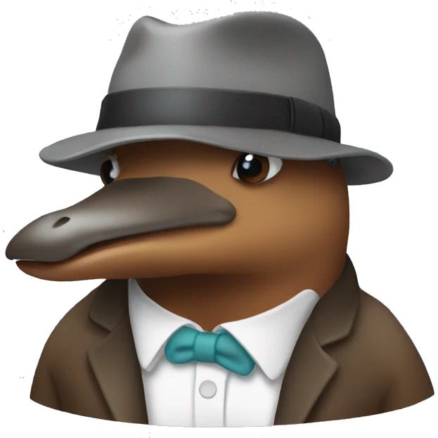 Platypus at work emoji