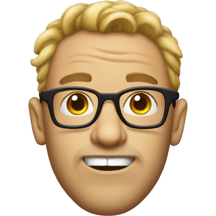 Ugly nerd emoji