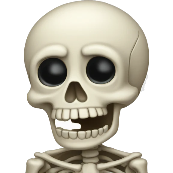 crying skeleton  emoji