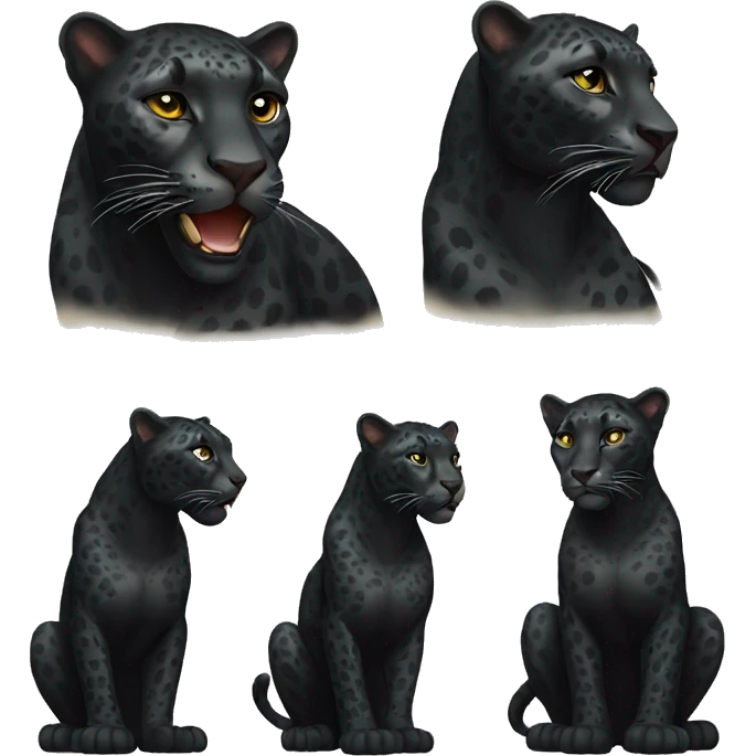 black leopard emoji