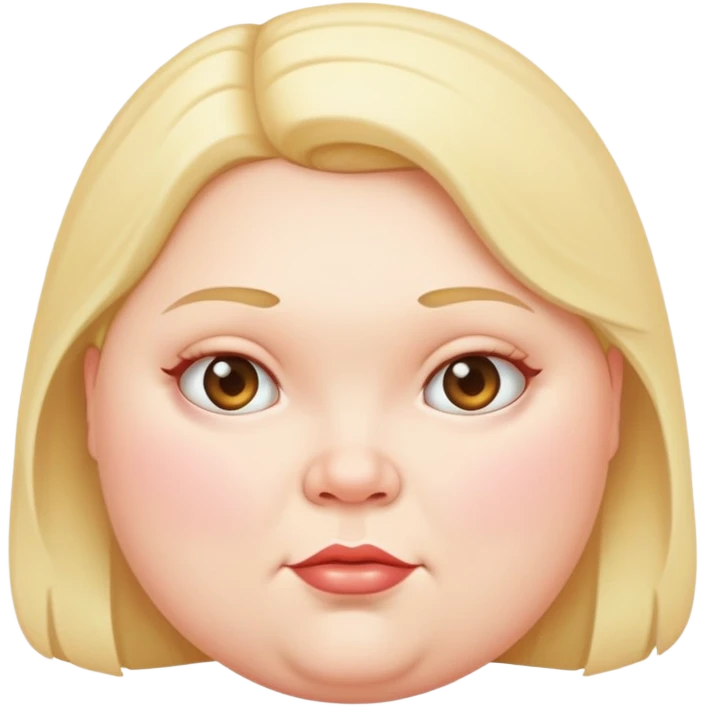 Ugly fat girl emoji