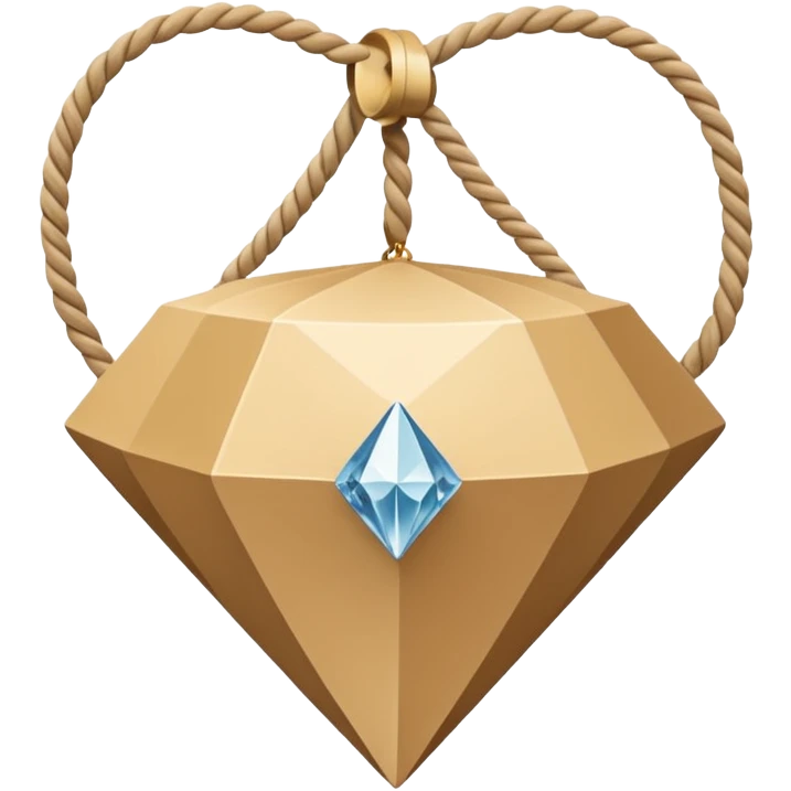 geometric rope pattern shaped like a diamond emoji