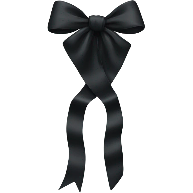 black bow emoji