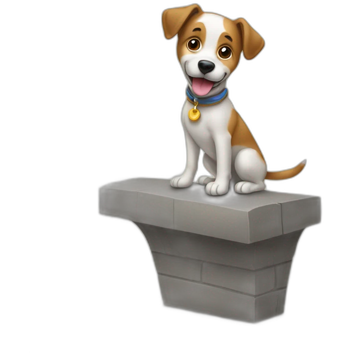 Chien sur un dromadaire emoji