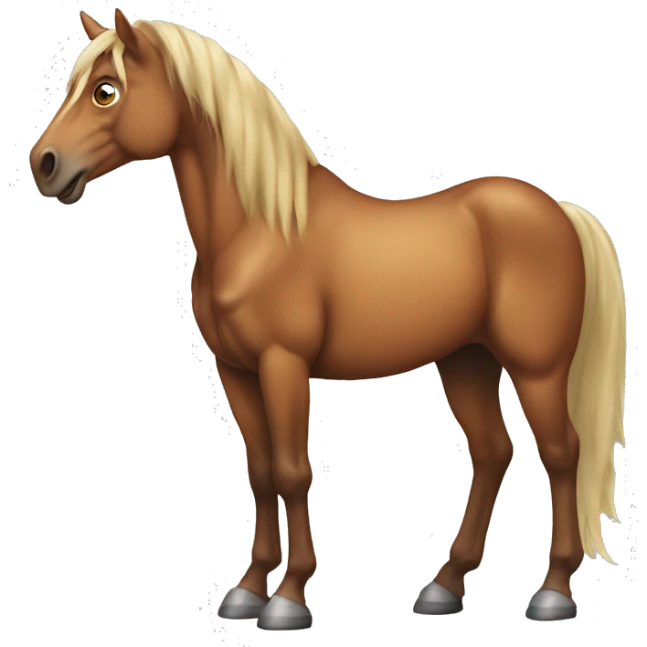 Horsehed with a dinosaurbody emoji