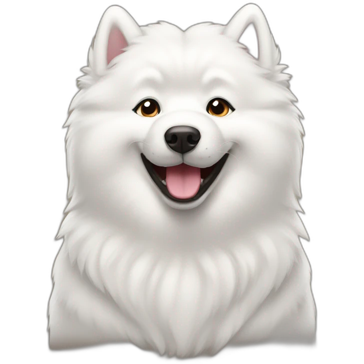 Samoyed happy emoji