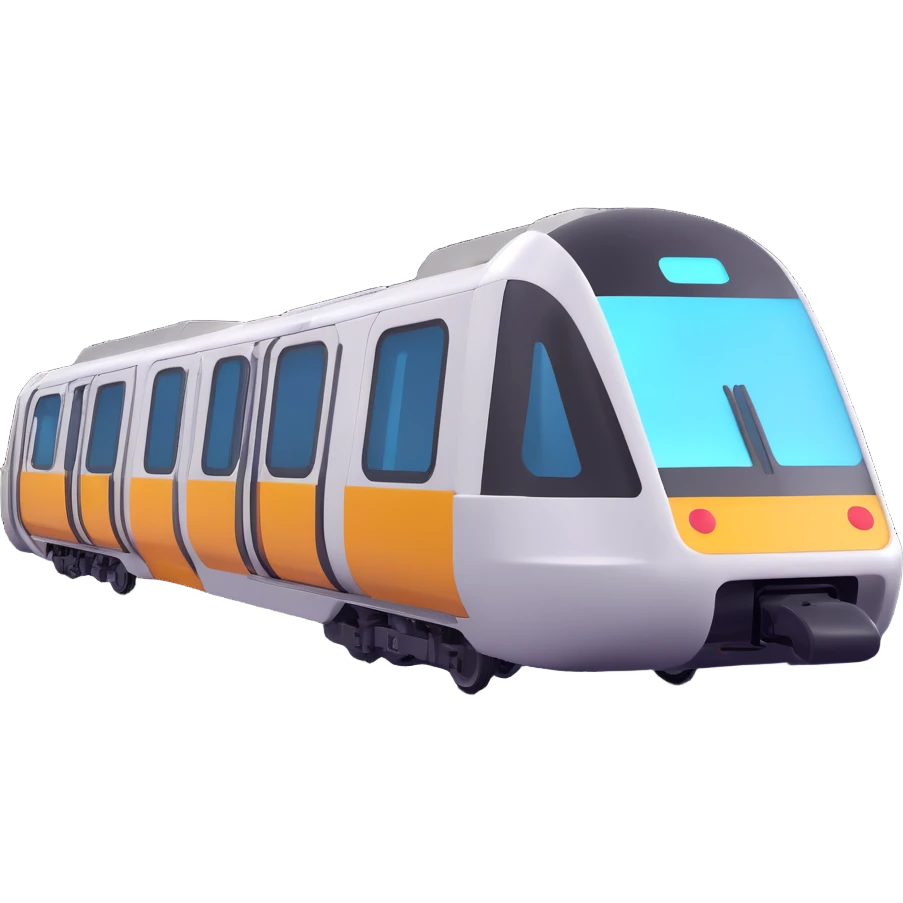 futuristic subway emoji
