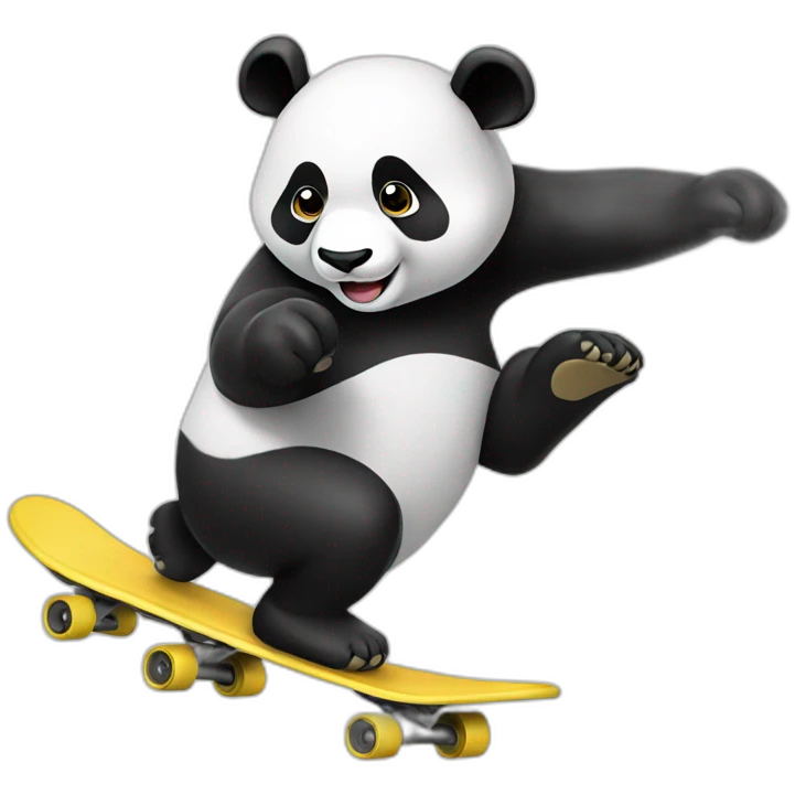 panda-doing-a-kickflip emoji