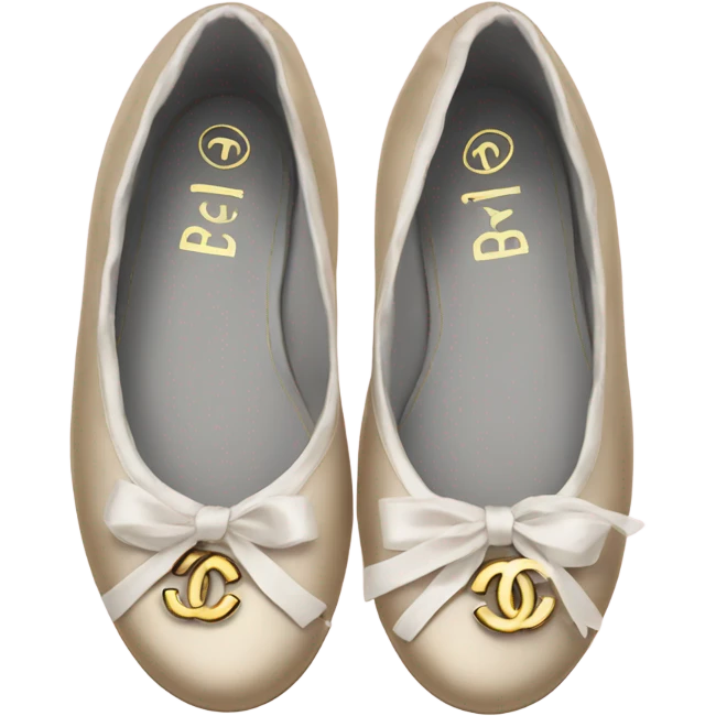 Chanel ballet flats emoji