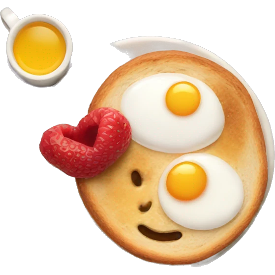 Cute breakfast emoji
