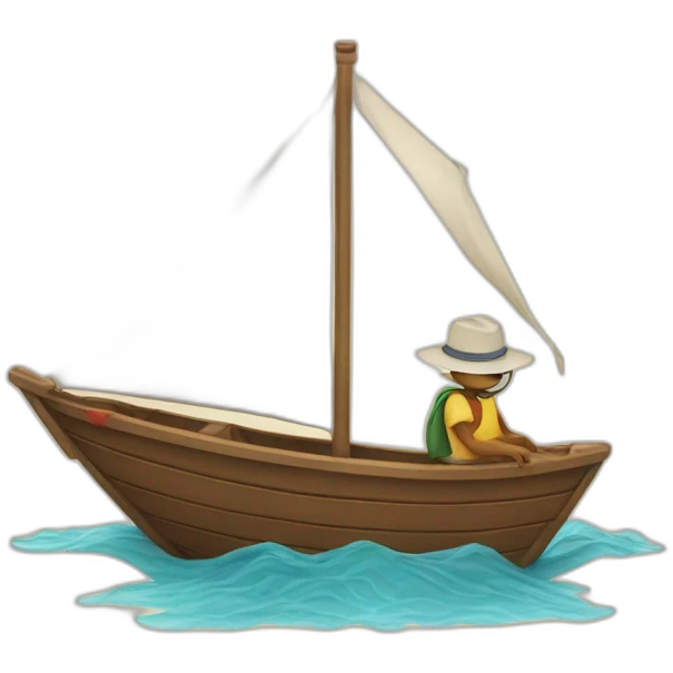 Caca sur un bateau emoji