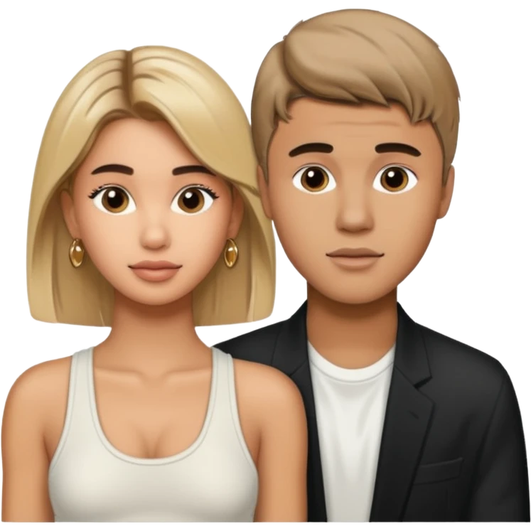 Justin bieber et hailey bieber ensemble voir tous le corps  emoji