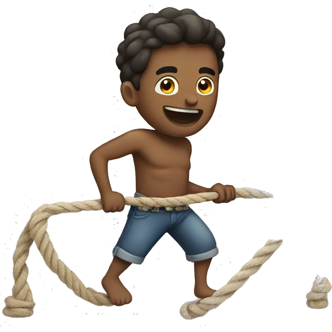 pulling a rope emoji