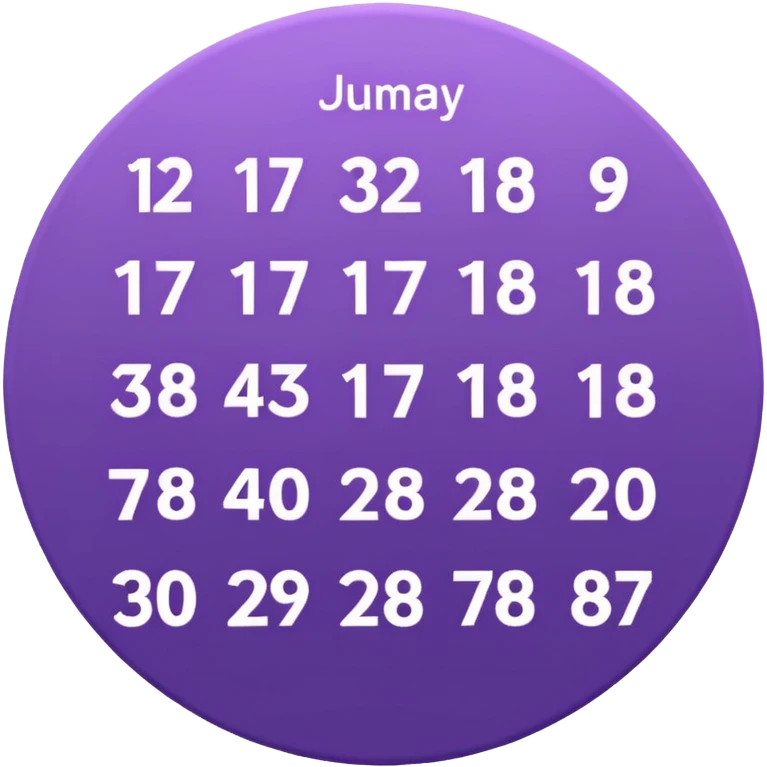 cicle calendar purple emoji