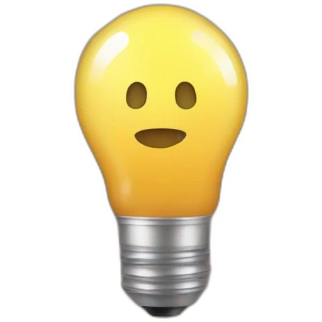 Bulb in plaid emoji