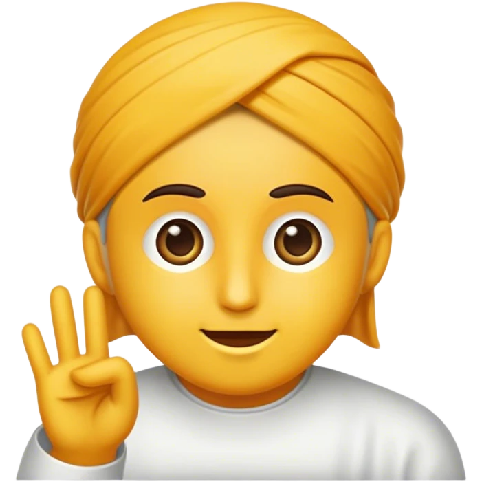 یک ادمی که مشکوک می خنده emoji