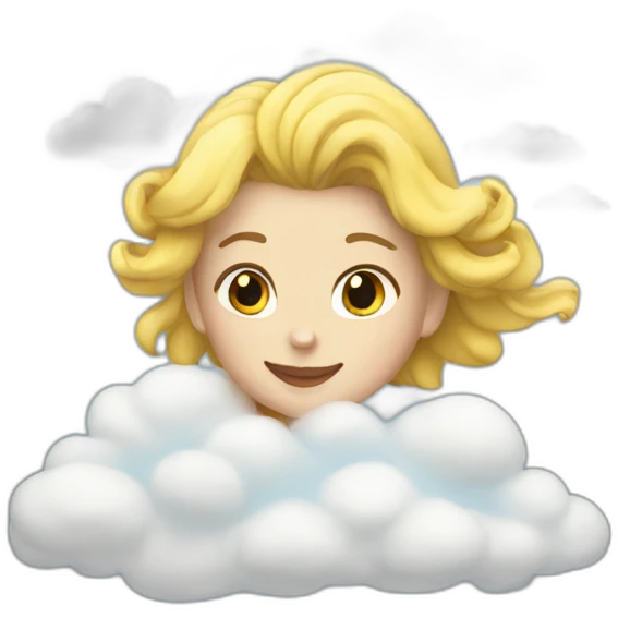 Girl cloud emoji