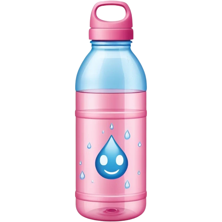 water bottle pink brand emoji